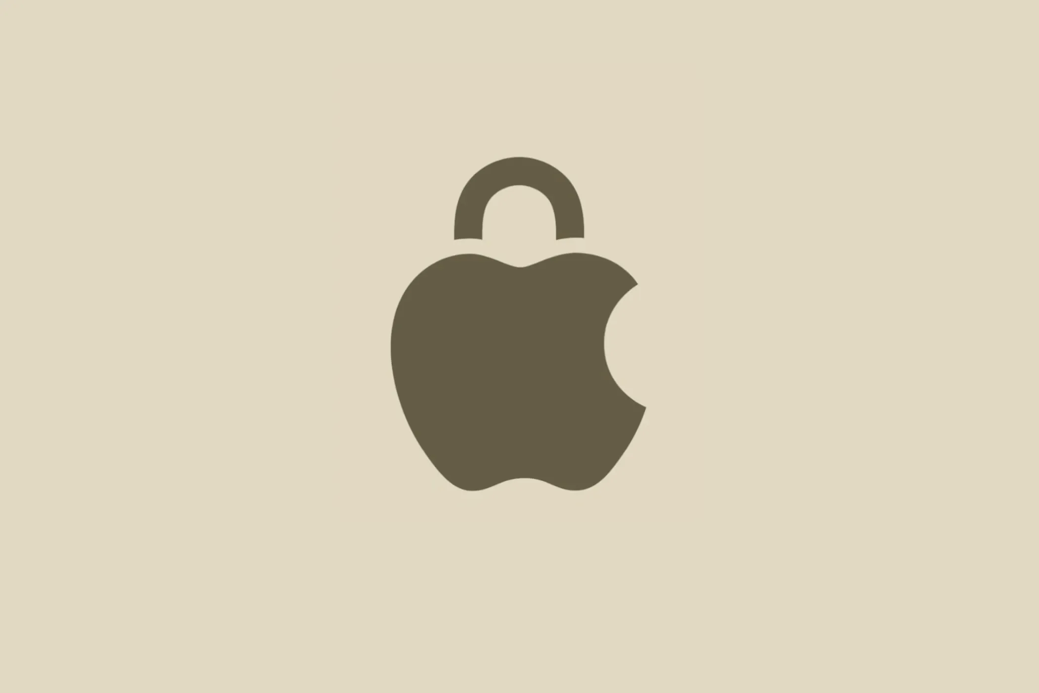 Apple Logo Lock illustration (blurred)